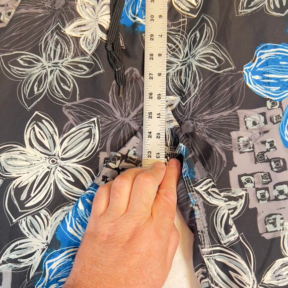 Burnside Swimsuit Men L Hawaiin Floral Mesh Lined Drawstring Hook Loop Fly Beach - Picture 6 of 11